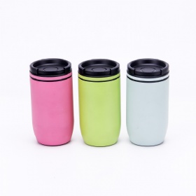 Wholesale 350ML Double Wall Stainless Steel Vacuum Insulated Blank Custom Coffee Mug with Twist Lid