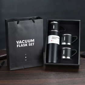 500ml stainless steel thermos bottle vacuum flask with 3 cups vacuum flask sets