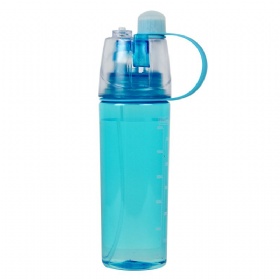 600ml plastic water bottle sport water mist spray water bottle