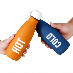 17oz Portable Insulated 304 Food Grade Cola Shape Vacuum Insulated Stainless Steel water powder coated engraved Bottle