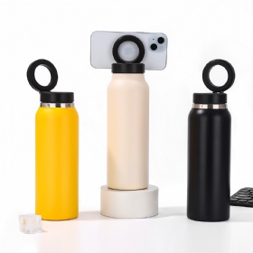 24oz 32oz Insulated Water Bottle Compatible Water Bottle Stainless Steel Water Bottle W/Magnetic Phone Tripod Mount