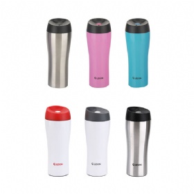 Custom 400ml Double Wall Stainless Steel Vacuum Insulated Tumbler With Press Button Lids