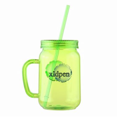 20OZ SINGLE WALL MASON JAR WITH HANDLE